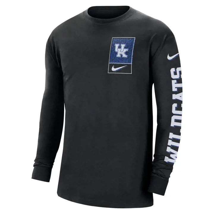 T-shirt manches longues Kentucky Wildcats NCAA Seasonal Max 90 23 noir