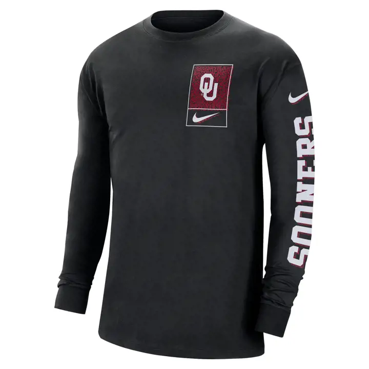 T-shirt manches longues OKLAHOMA SOONERS NCAA Seasonal Max 90 23 BLK