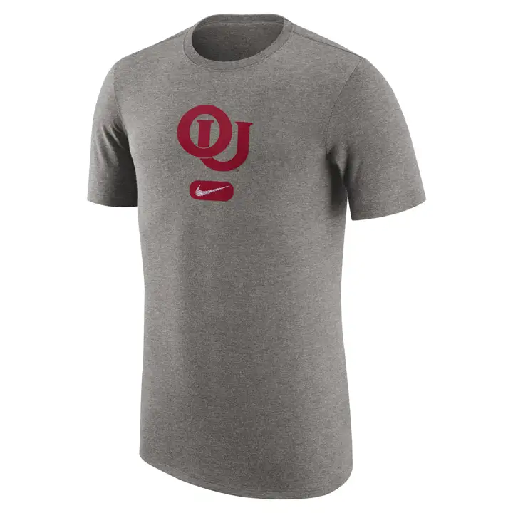 T-shirt athlétique Drifit Tri NCAA OKLAHOMA SOONERS 23 GRIS FONCÉ