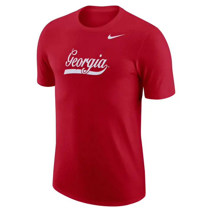 T-shirt en coton Dri-fit GEORGIA BULLDOGS NCAA 23 ROUGE