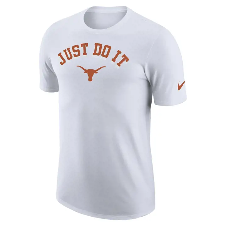 T-shirt TEXAS LONGHORNS NCAA Cotton Seasonal JDI 23 BLANC