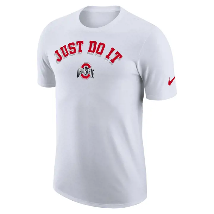 T-Shirt OHIA STATE BUCKEYES NCAA Cotton Seasonal JDI 23 BLANC