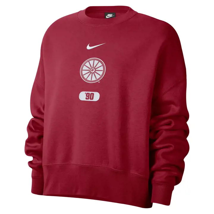 Oklahoma W Nike Everyday Campus Crew crim