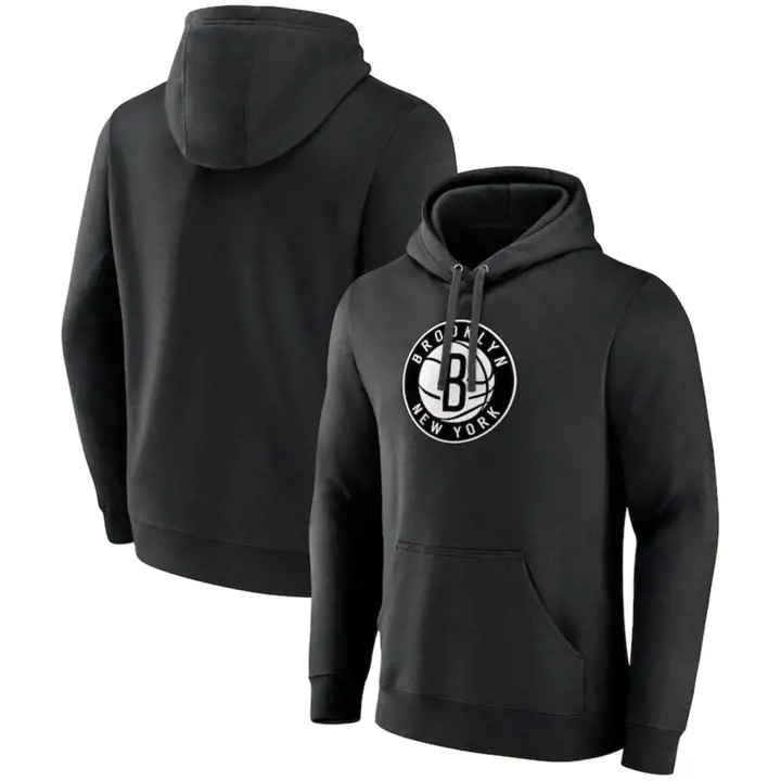 BROOKLYN NETS NBA Essential Fleece PO GX Hood BLK
