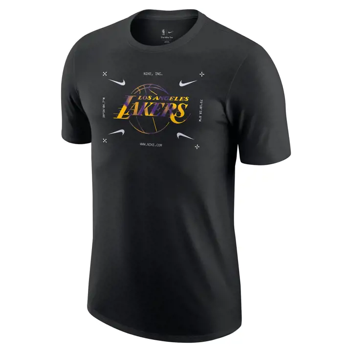 LOS ANGELES LAKERS NBA ES ATC Logo T-Shirt 2 BLK