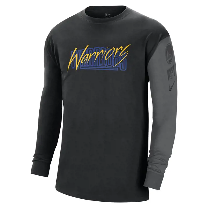 T-shirt à manches longues GOLDEN STATE WARRIORS NBA CTS VS Max90 BLK