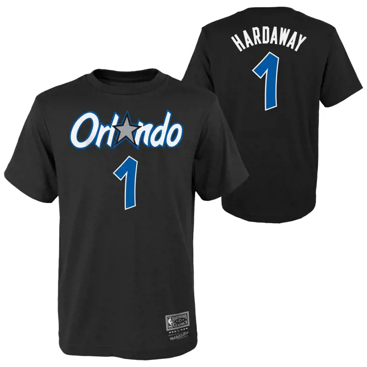 MAGIC NBA Jeune HWC Tee-shirt Joueur NE Penny Hardaway noir