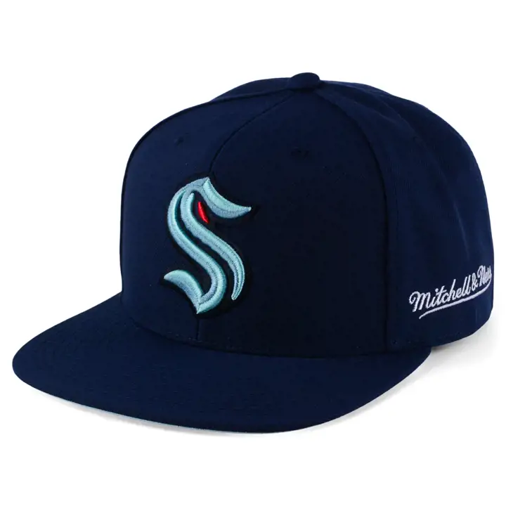 Seattle Kraken LNH Ajusté style Rétro BLEU MARINE