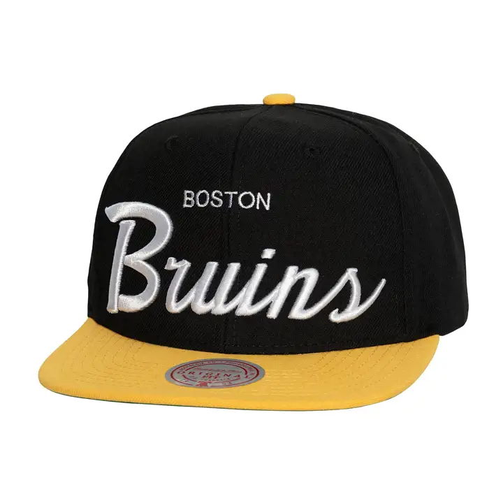 Casquette Boston Bruins LNH Vintage Classique Noire à Visière Plate