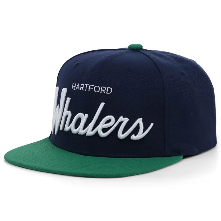 Casquette snapback bleue Hartford Whalers NHL Vintage Classic Script