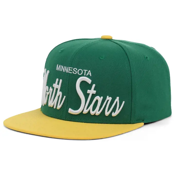 Minnesota North Stars LNH Casquette Classique Script Vintage Vert
