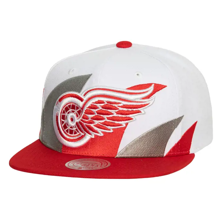 Detroit Red Wings LNH Vintage Casquette « Sharktooth » Blanche