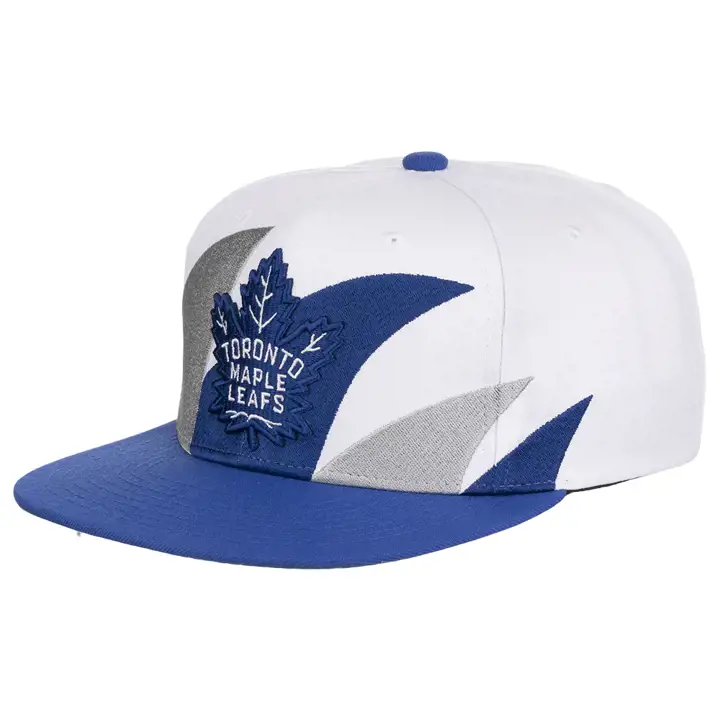 MAPLE LEAF LNH Casquette Vintage Sharktooth Bouton-Pression BLANC
