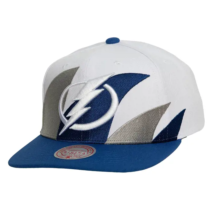 Tampa Bay Lightning LNH Casquette vintage à visière plate Sharktooth BLANC