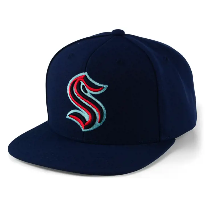 Seattle Kraken NHL Vintage Alt Flip Snap MARINE