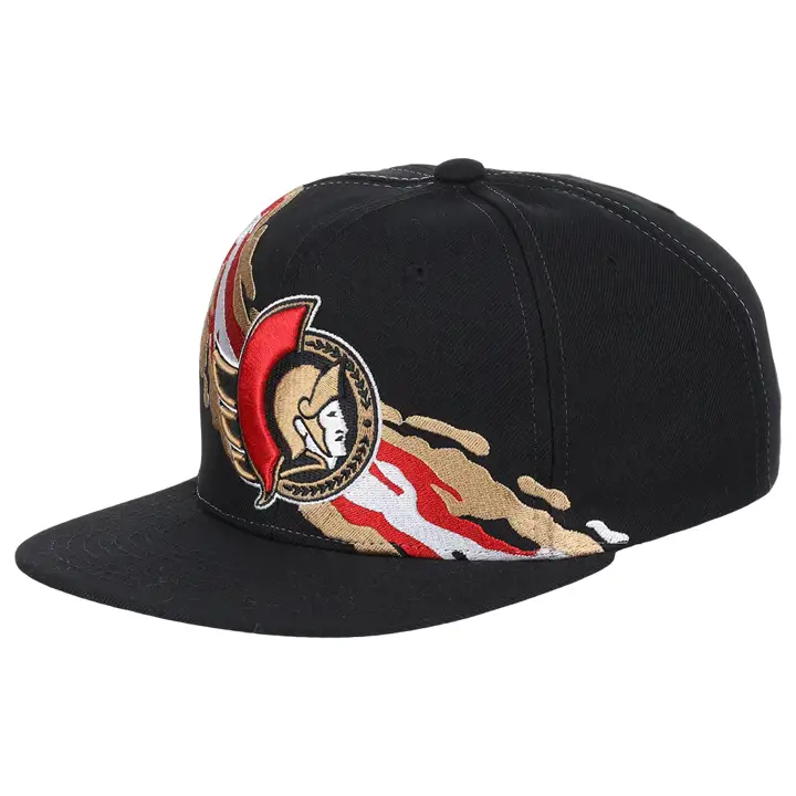 Casquette Snapback NHL Sénateurs Vintage Pinceau Noir