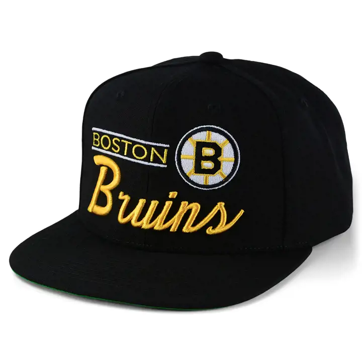 Boston Bruins LNH Style Rétro Logo Noir
