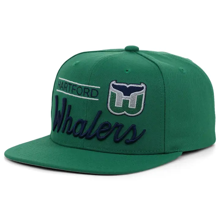 Hartford Whalers LNH Style Rétro Logo GRN