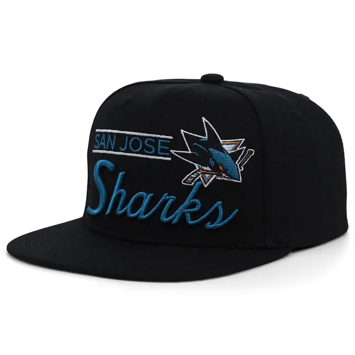 San Jose Sharks LNH Vintage Rétro Noir