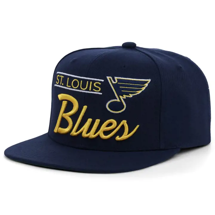 St. Louis Blues LNH Vintage Rétro Lockup BLEU