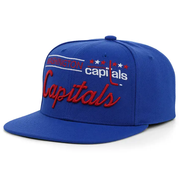 Washington Capitals NHL Vintage Retro Lockup BLEU