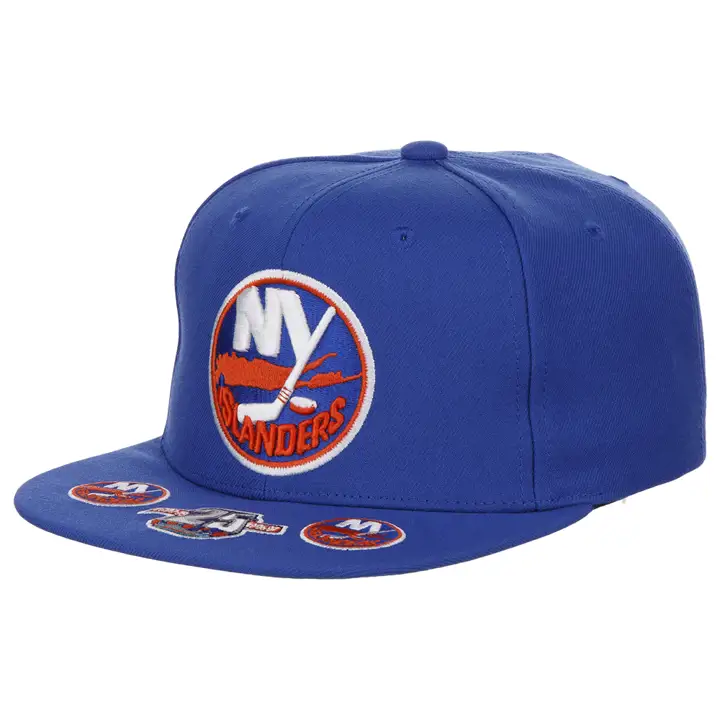 Casquette vintage des Islanders de New York LNH Hat Trick, BLEUE