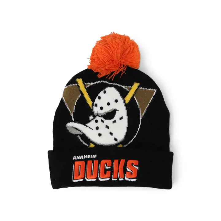 Bonnet à pompon Anaheim Ducks NHL noir