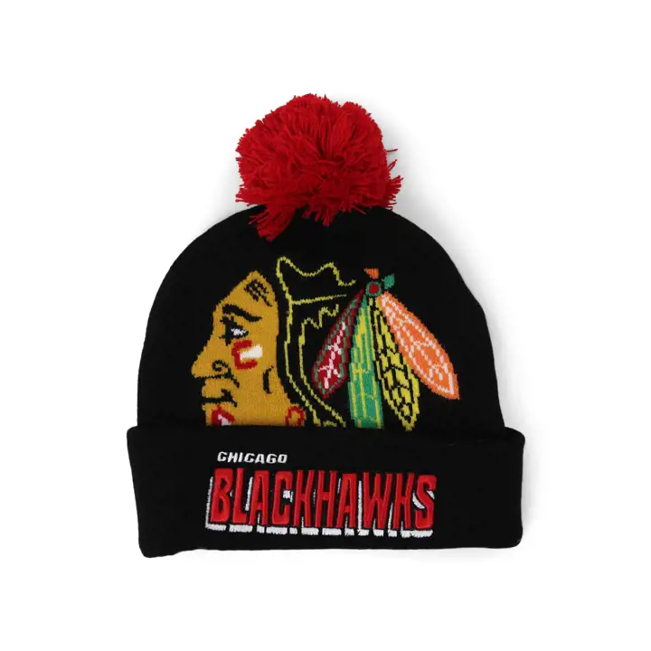 Pompon de supporter Chicago Blackhawks LNH Noir