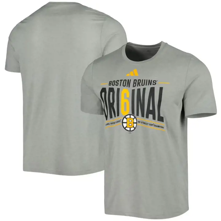 T-shirt Boston Bruins NHL ADI Original 6 Blend Charbon
