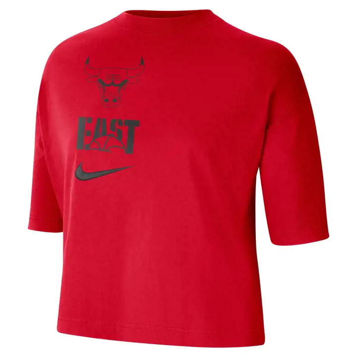 TEE NK ES VS BOXY FEMME NBA CHICAGO BULLS 23 rouge