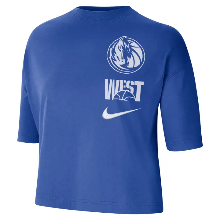 DALLAS MAVERICKS NBA Tee-shirt coupe carrée femme NK ES VS 23 rbl