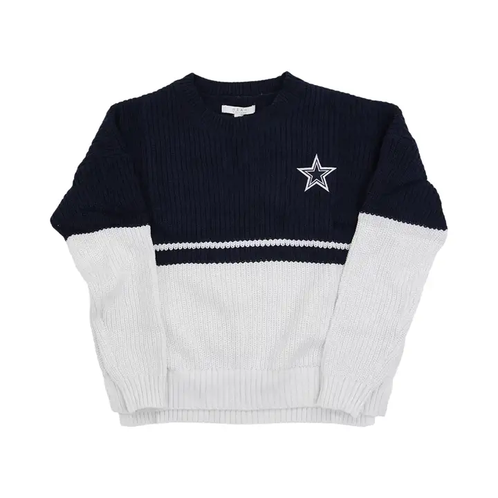 Pull Colorblocked NFL Dallas Cowboys pour femme 22 Blc/Marine