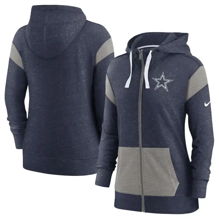 Dallas Cowboys NFL Femme Logo Gym Vintage FZ Marine