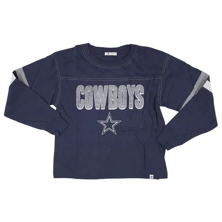 T-shirt manches longues Dallas Cowboys NFL Arborway Femme 22 Marine