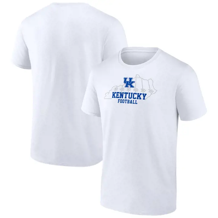 T-shirt blanc « Kentucky Wildcats 2F NCAA State Pride Football »