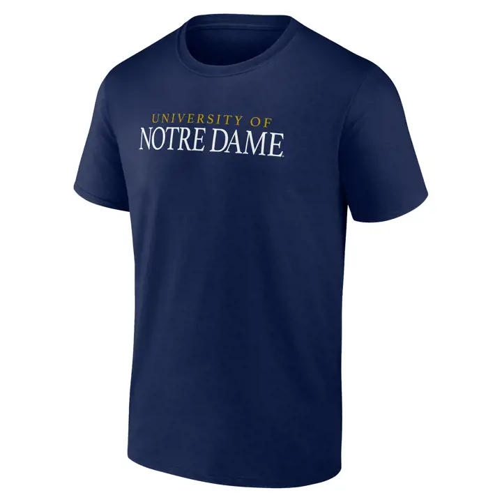 Notre Dame Fighting Irish 2F NCAA University Of T-Shirt marine