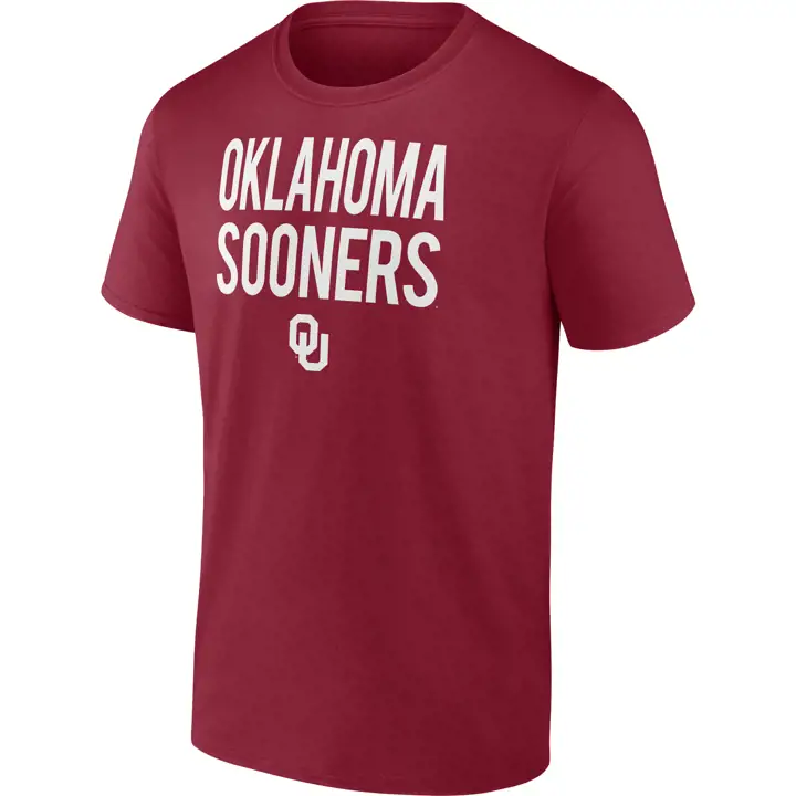 T-shirt slogan NCAA "Oklahoma Sooners 2F" crim
