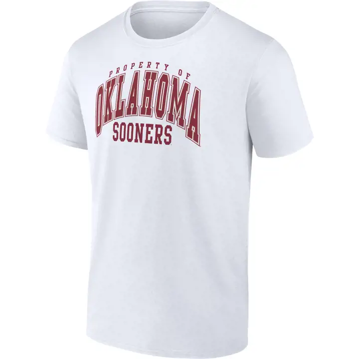 T-shirt blanc Oklahoma Sooners 2F NCAA Property Of