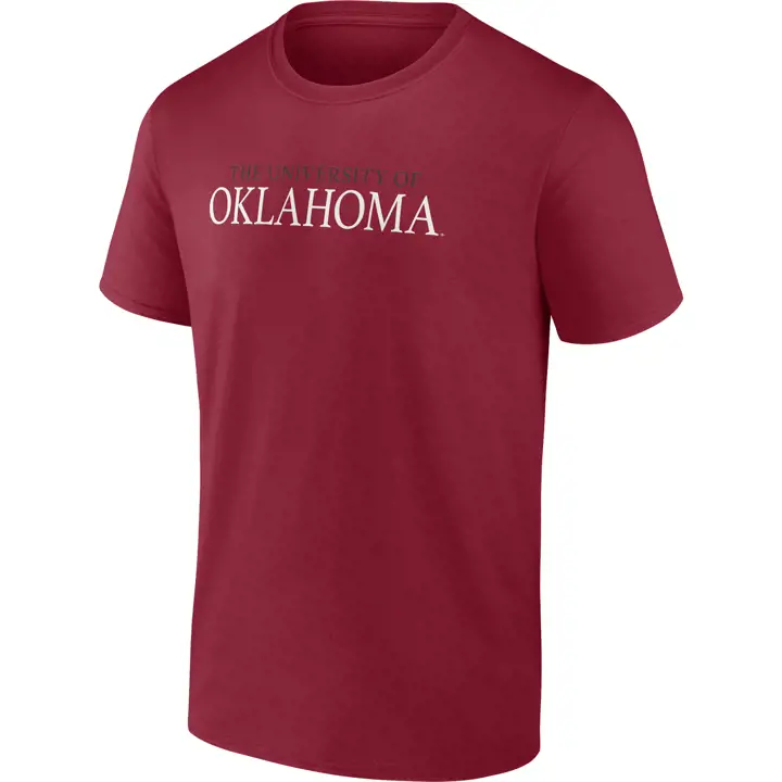 T-shirt Oklahoma Sooners 2F NCAA Université carmin