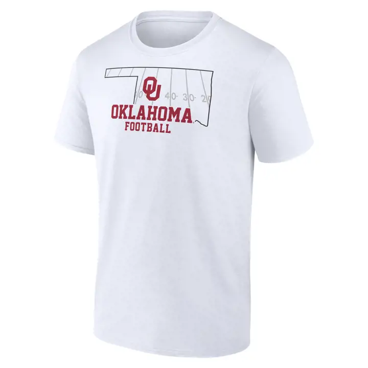T-shirt de football Oklahoma Sooners 2F NCAA State Pride blanc