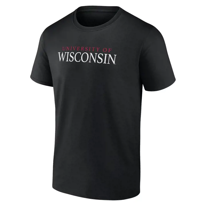 Wisconsin Badgers 2F NCAA University Of T-Shirt blk