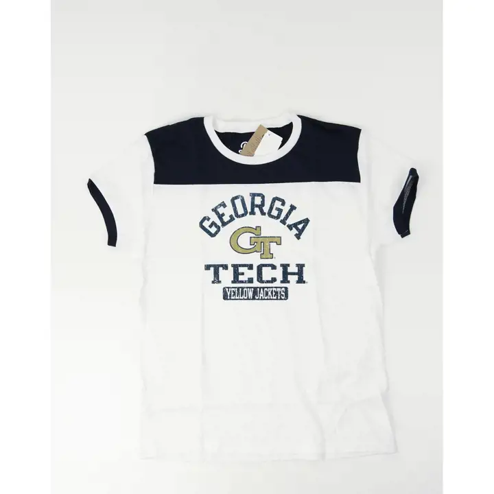 T-shirt colorblock femme NCAA Yellow Jackets de Georgia Tech