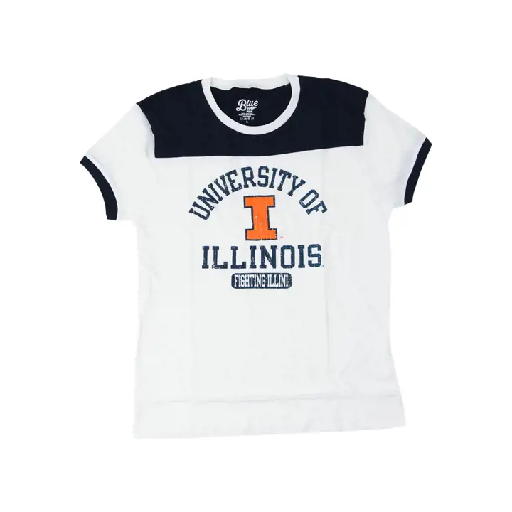T-shirt color block pour femme Illinois Fighting Illini NCAA 22