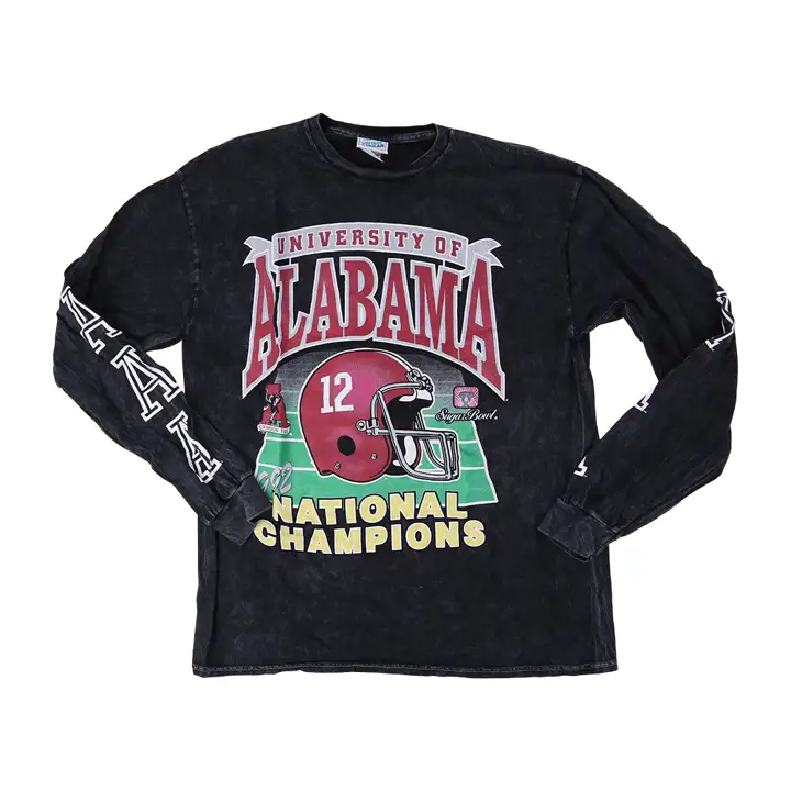 T-shirt à manches longues de style vintage "Tubular Rocker" pour femme AL Crimson Tide NCAA
