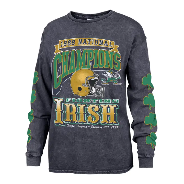 Notre Dame Fighting Irish NCAA W Vintage Tubular Rocker Manche Longue T