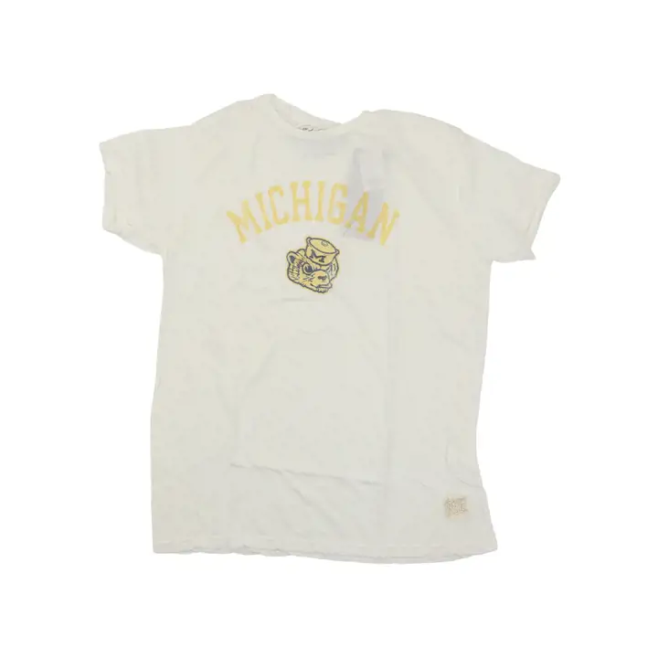 T-shirt Slogan Michigan Wolverines NCAA Vault CRÈME