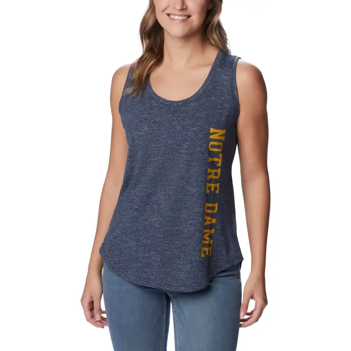 Débardeur cape pour femme NCAA Fighting Irish de Notre Dame, marine
