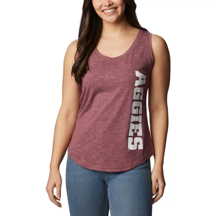 Débardeur à cape Texas A&M Aggies NCAA pour femme Cades bleu marine