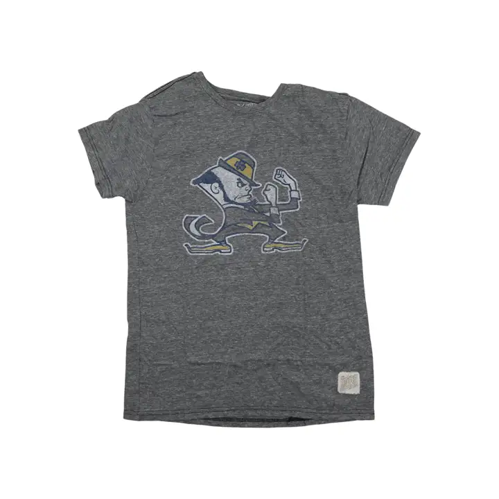 T-shirt gris Notre Dame Fighting Irish NCAA Vault à grand logo