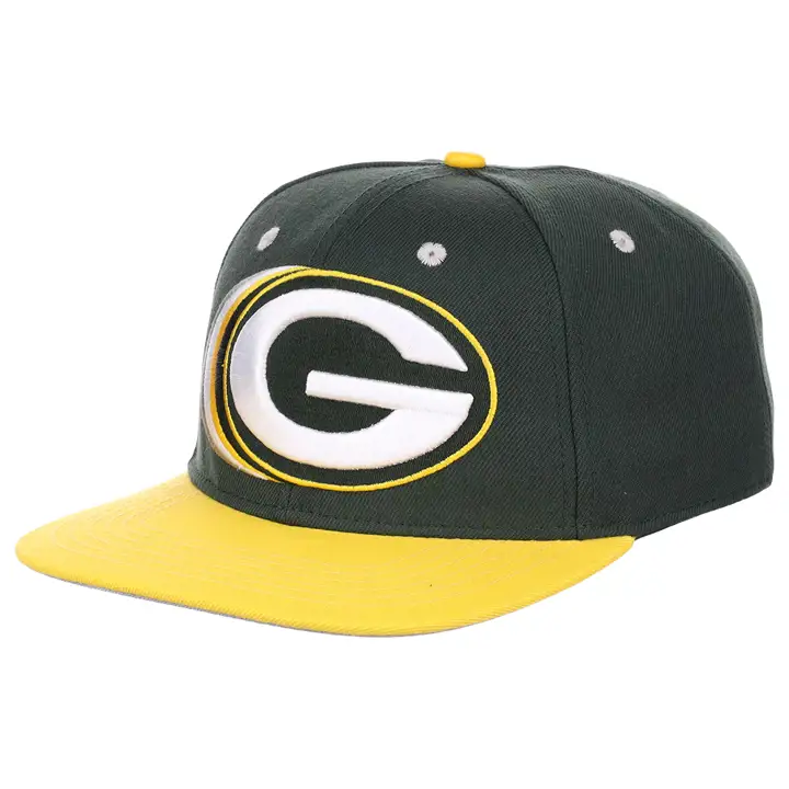 Casquette snapback NFL Green Bay Packers Logo Shift Vert/Jaune